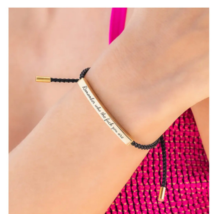 Remember Who The F You Are Bracelet