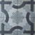 Black, White & Light Grey Grooved Pattern Tile - M²
