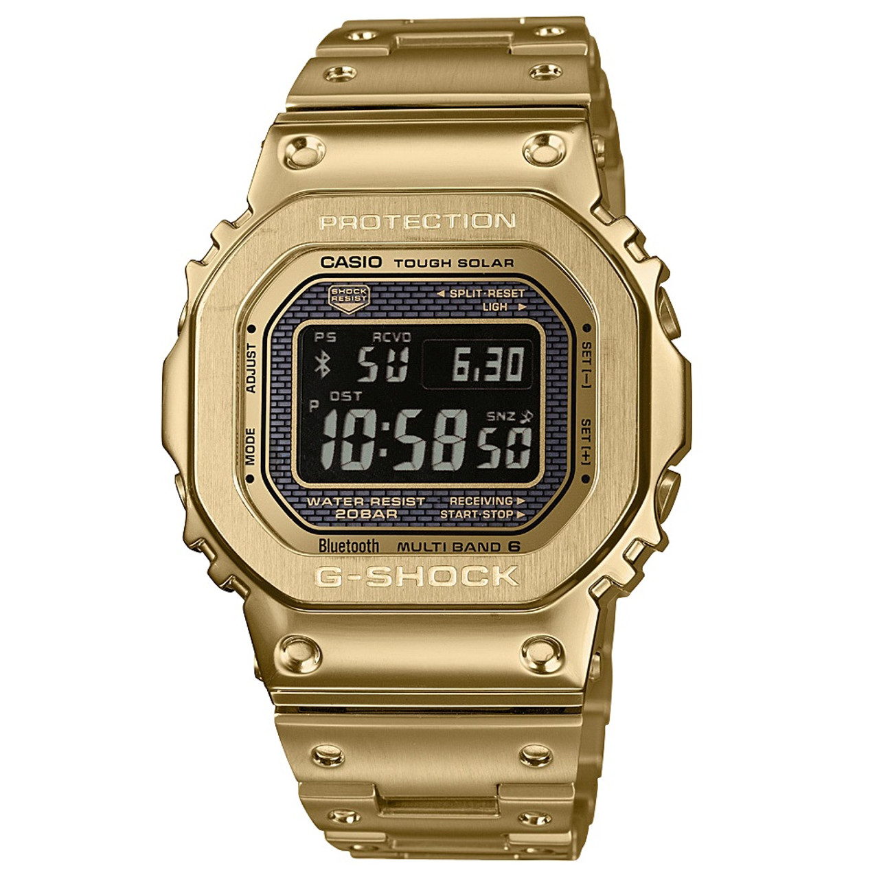 Casio G-Shock Full Metal Gold-Tone Bluetooth Radio Controlled Tough Solar  Watch