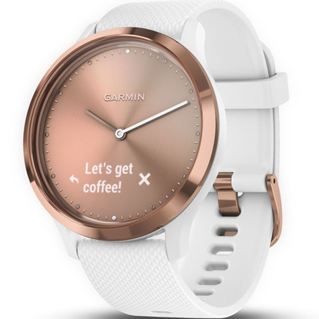 Garmin 010-01850-02 Vivomove Rose Gold And White 43MM Watch