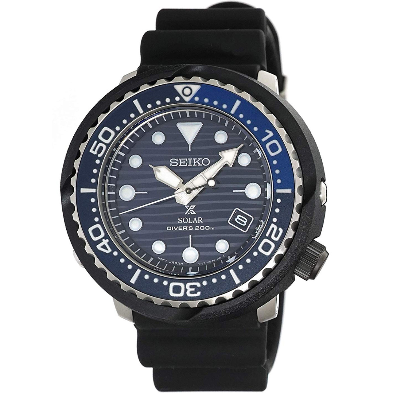 Seiko Prospex Solar Save The Ocean Tuna Blue Dial Watch