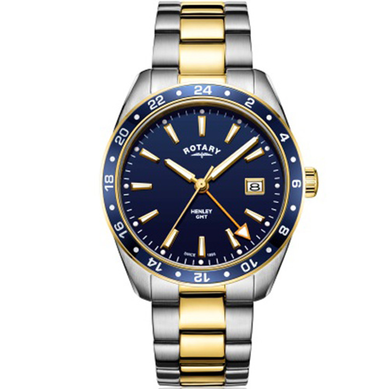 Rotary Men's Henley GMT Blue Dial Bracelet Watch GB05296/05