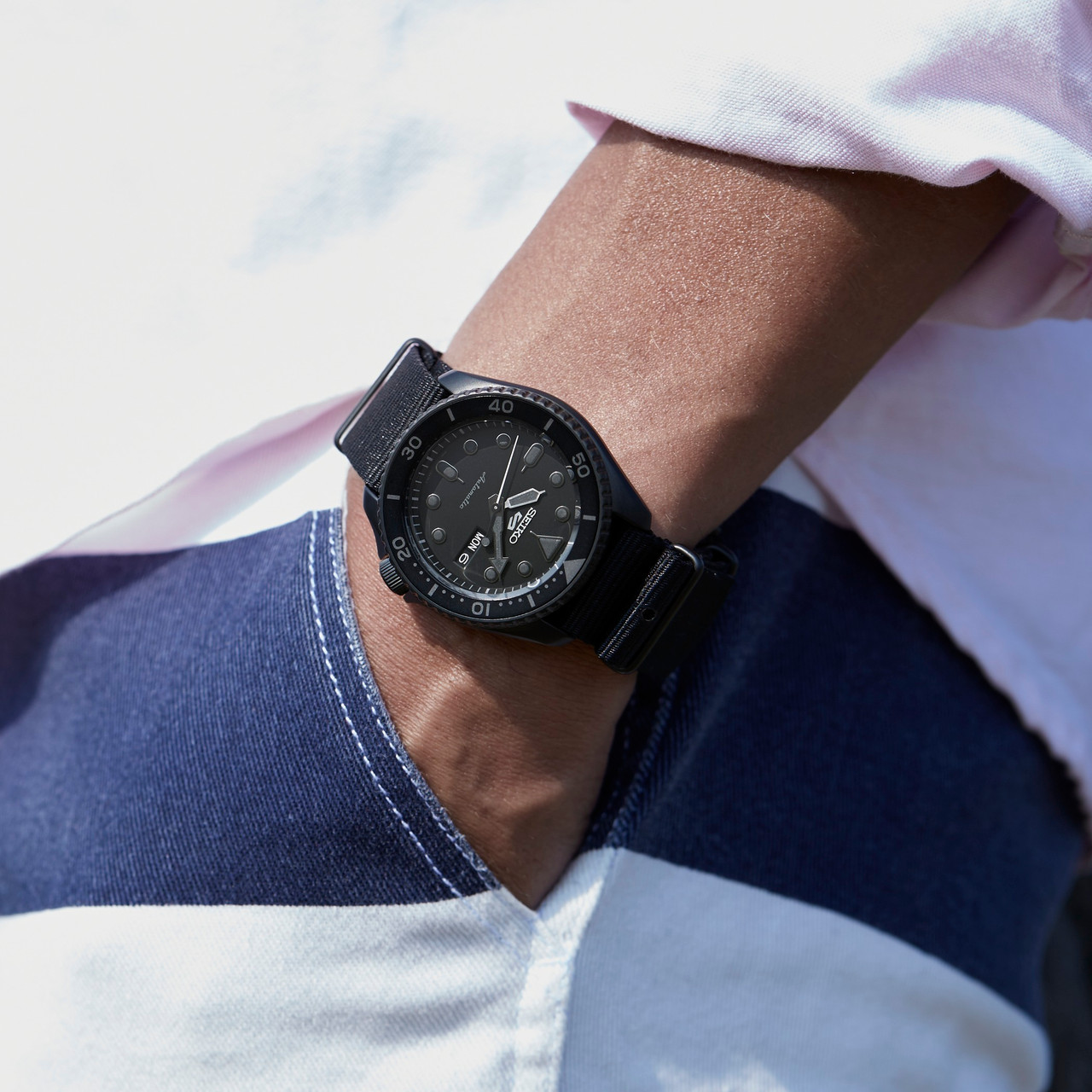Seiko 5 Sports Blackout Black Watch SRPD79K1
