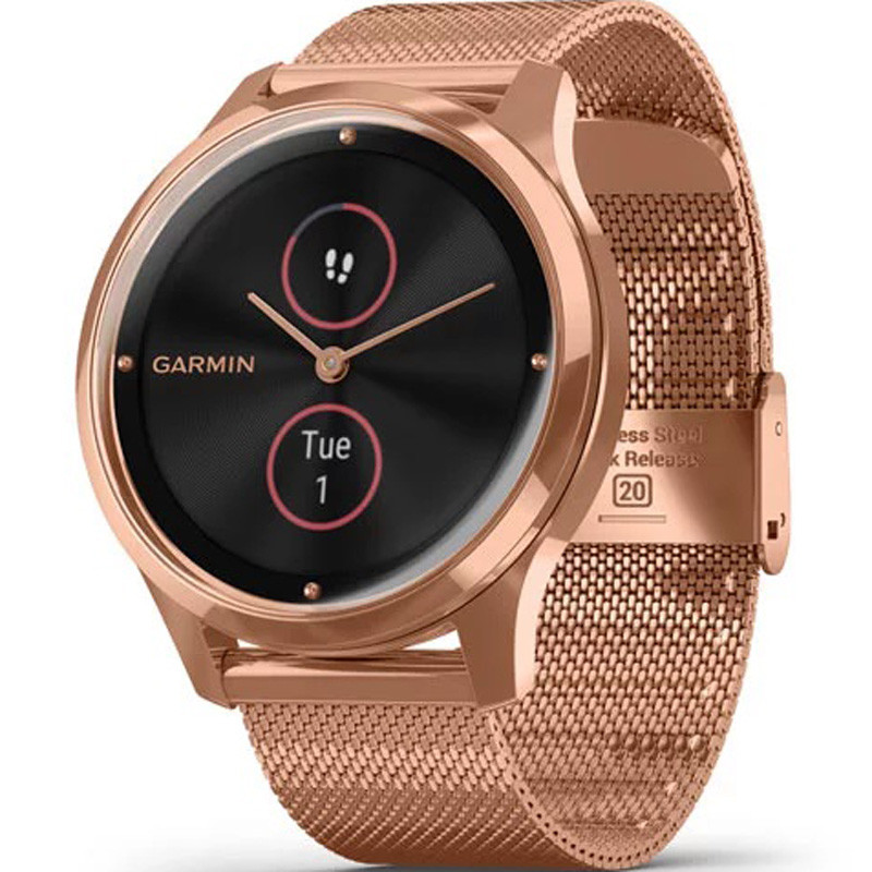 Garmin Vivomove Luxe Rose Gold Hybrid Smartwatch 010-02241-04