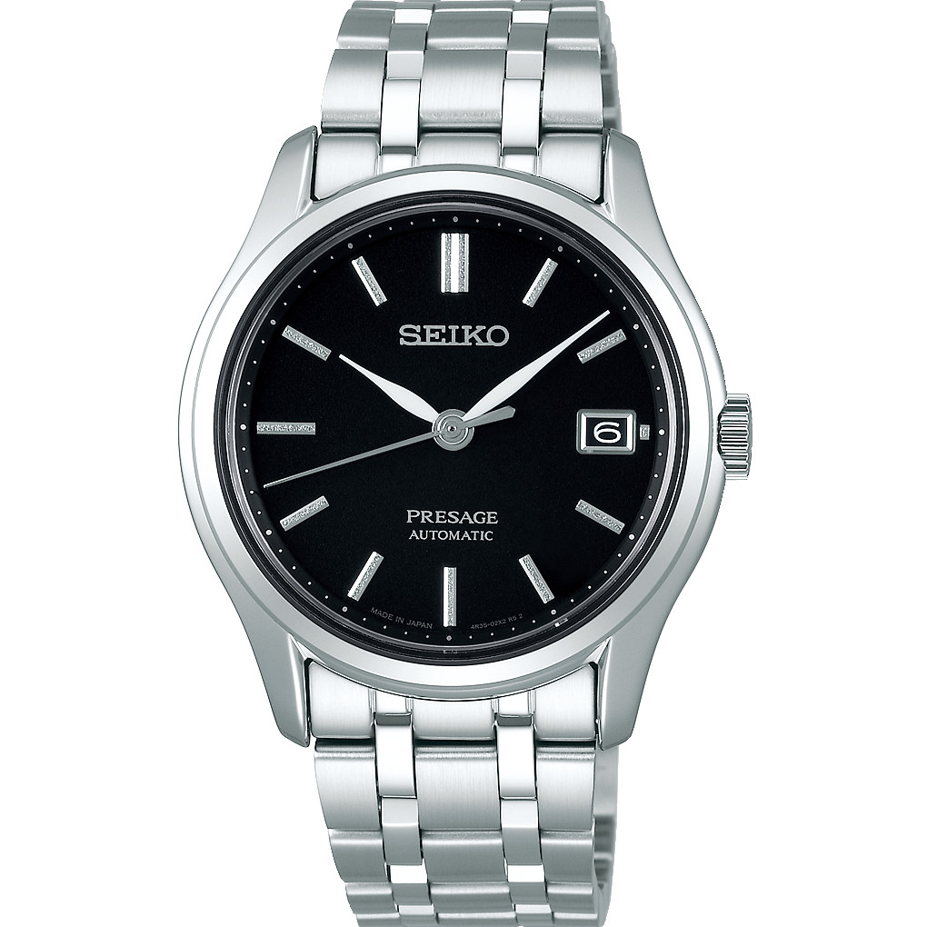 Seiko Presage Japanese Garden Sapphire Black Dial Watch SRPD99J1