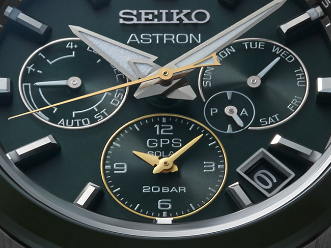 Seiko Astron Limited Edition GPS Solar Quartz Green Dial Titanium Bracelet  Mens Watch SSH071J1 - WatchNation