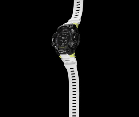 【美品】 G-SHOCK GBD-H1000 WHITE 　1A7JR G-Shock Heart Rate Monitor Bluetooth White Watch GBD-H1000-1A7ER
