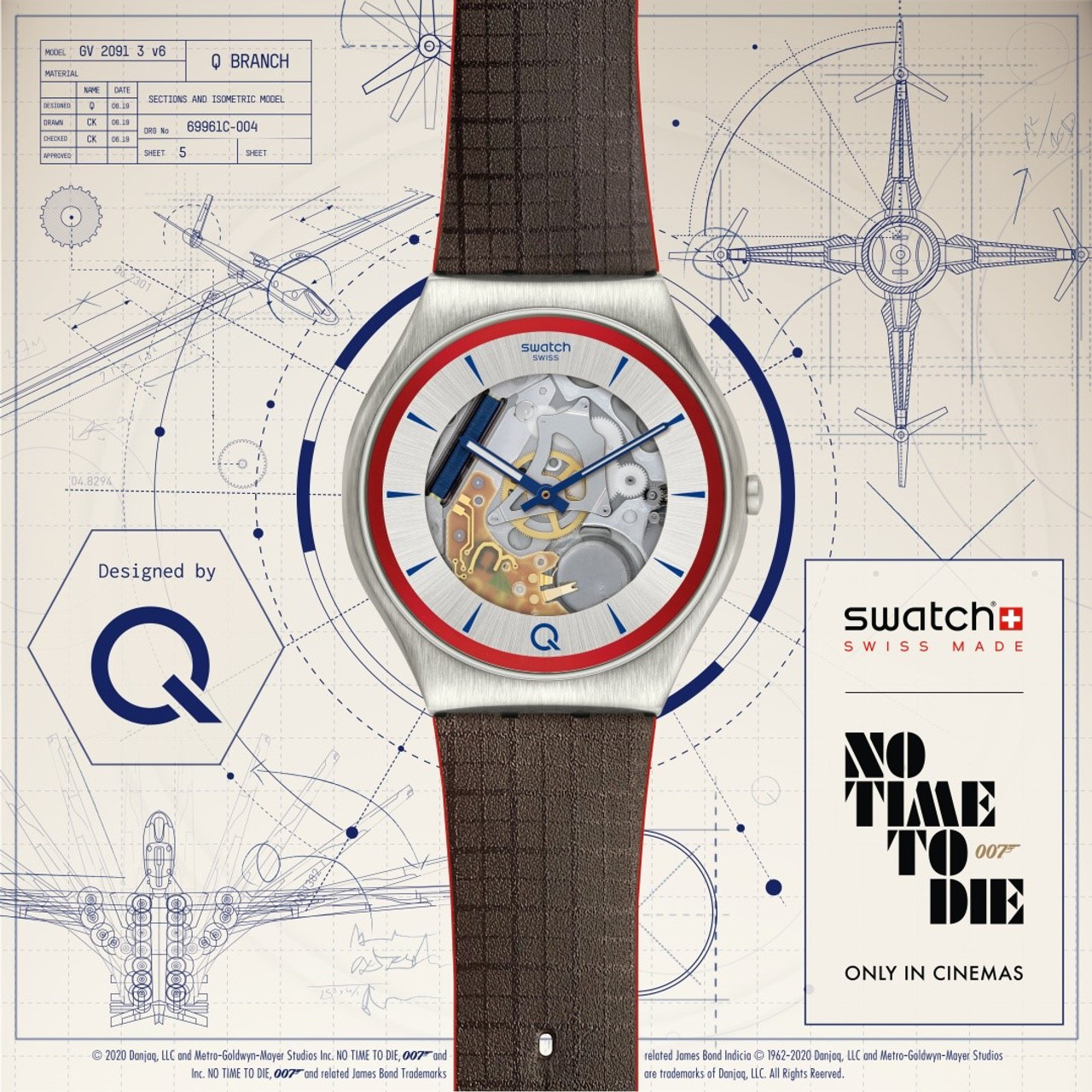 swatch ×『007／ノー・タイム・トゥ・ダイ』コラボウォッチ 2Q - 時計