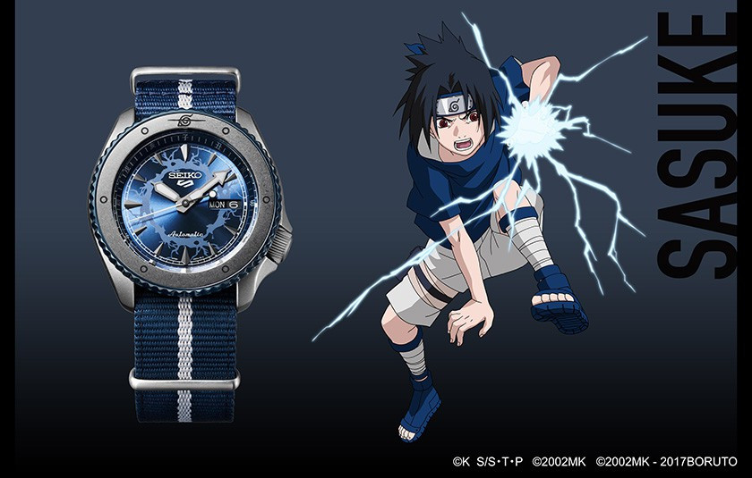 Seiko 5 Sports Sasuke Uchiha Limited Edition Watch SRPF69