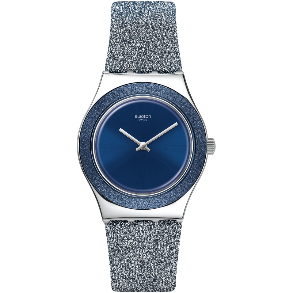 Swatch Blue Sparkle Irony Medium Blue Dial Watch YLS221