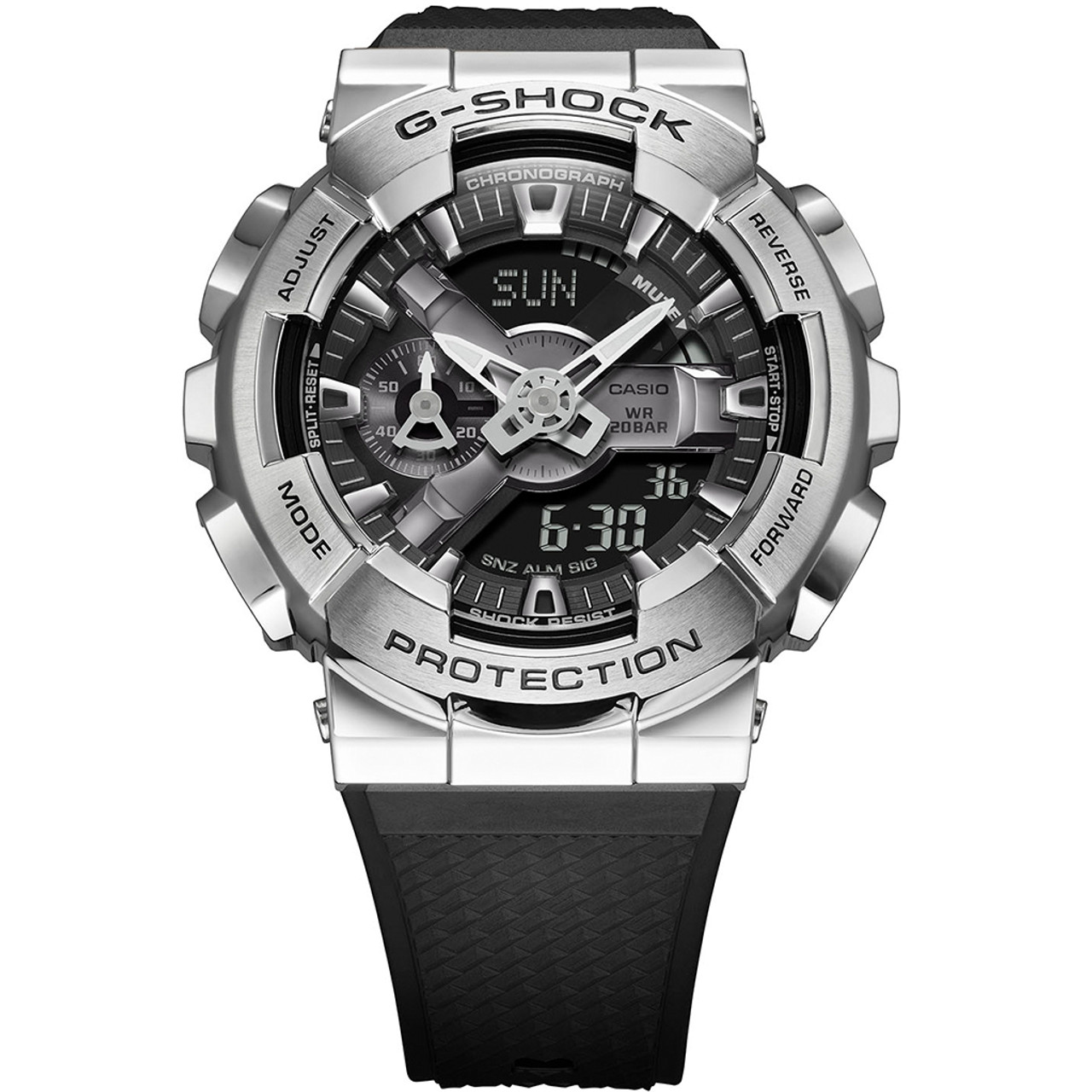 G-Shock Steel Bezel Analog And Digital Display Resin Strap Watch GM-110-1AER