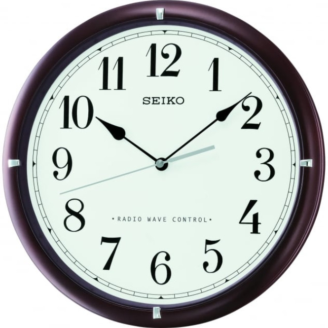 QXR303B Seiko Radio Controlled Wall Clock 35CM