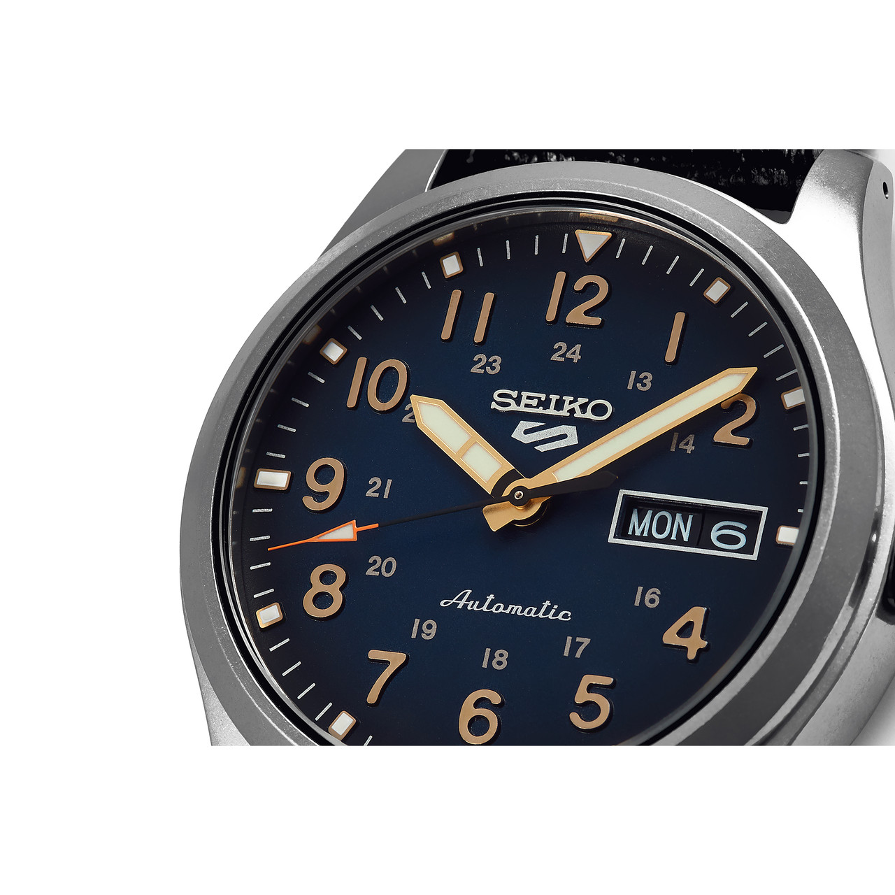 Seiko 5 Sports Field Collection Automatic Blue Dial Day Date Watch