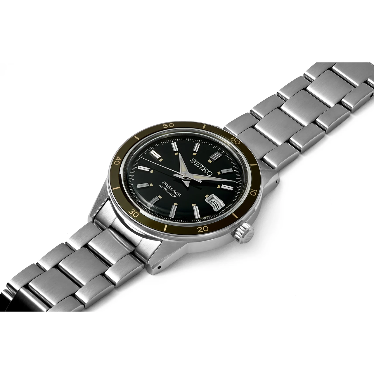 Seiko SRPG07J1 Presage 1960s Vintage Style Green Watch