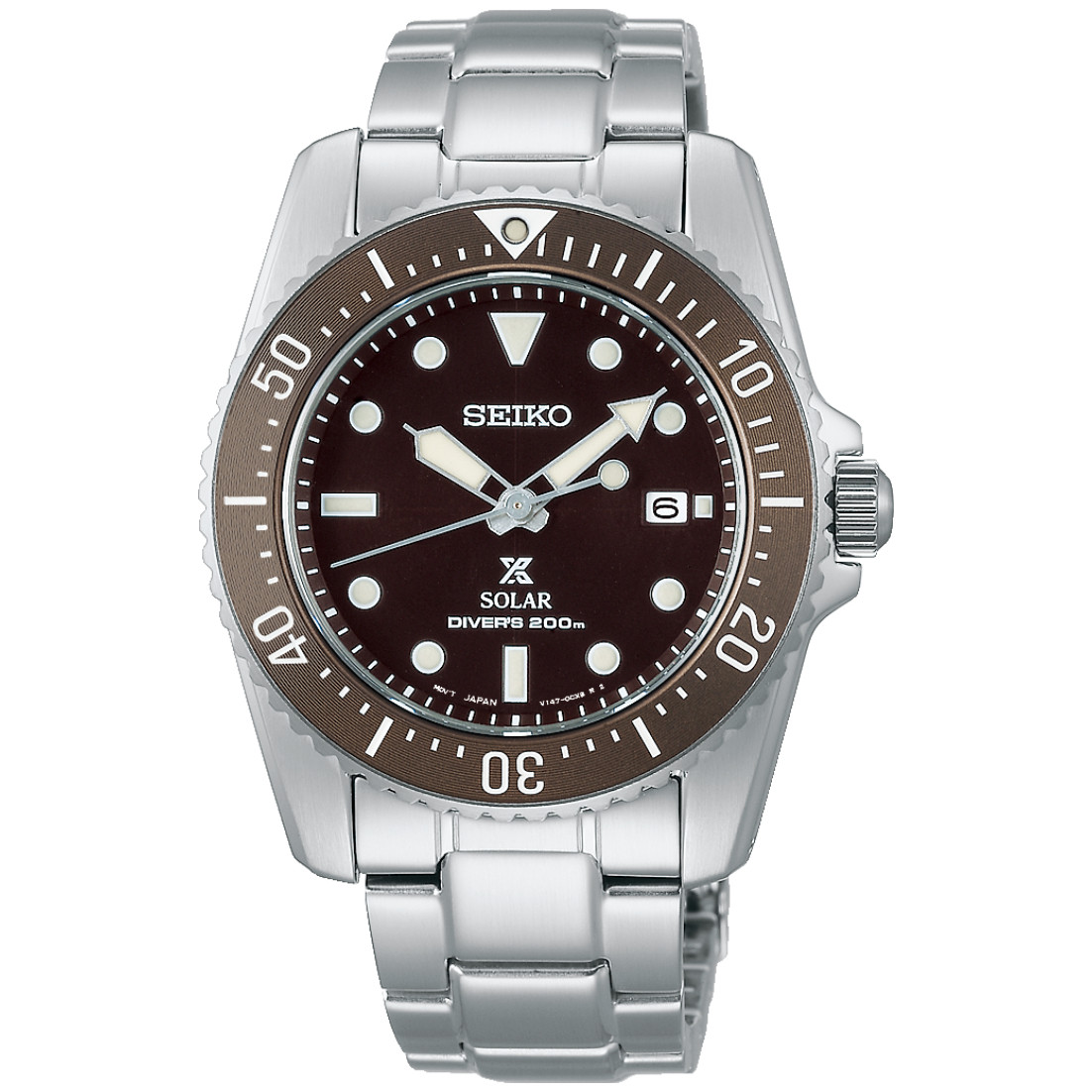 SNE571P1 Seiko Prospex Solar Scuba Diver's Brown Dial Watch