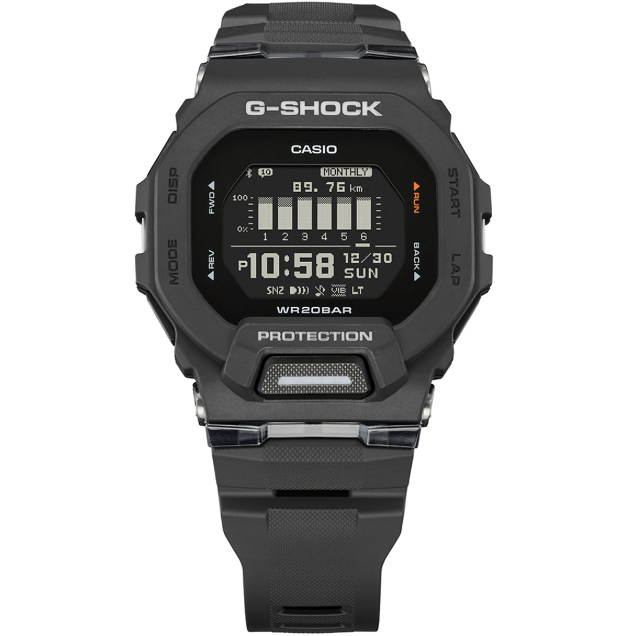 Casio G-Shock GBD-200-1ER G-Squad Digital Bluetooth Black Watch