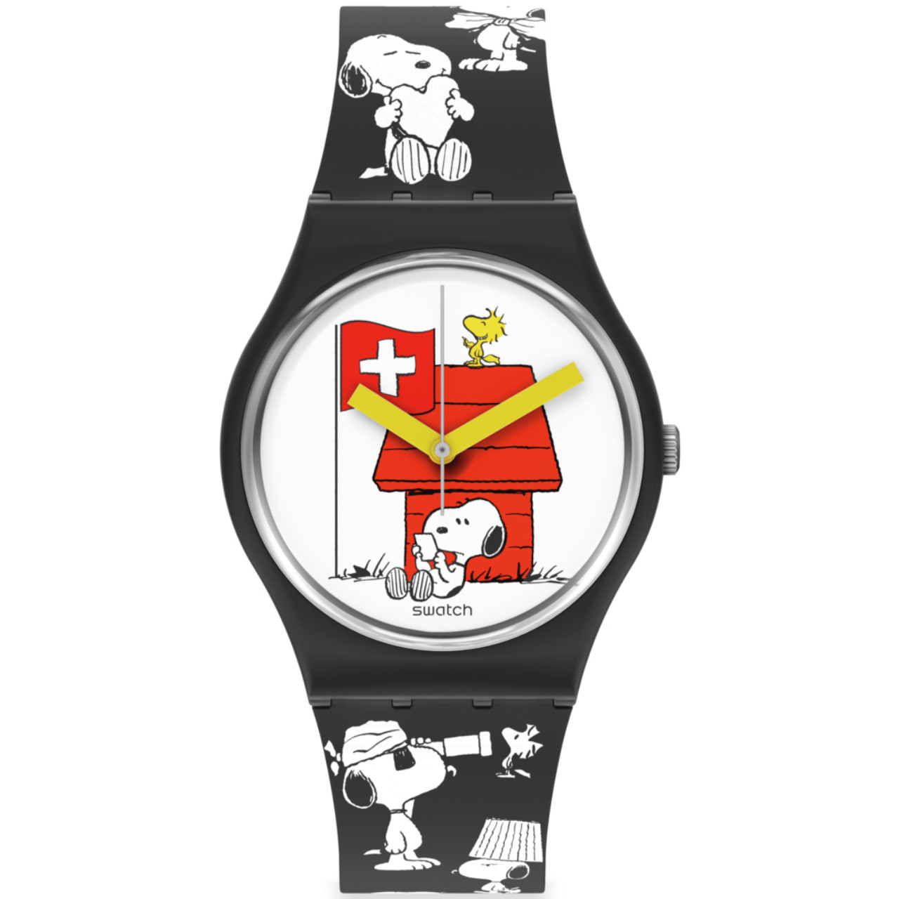 Swatch Peanuts Grande Bracchetto Snoopy Watch SO28Z107