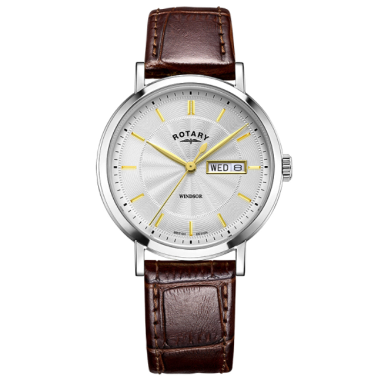 Mens silver sales rotary watch