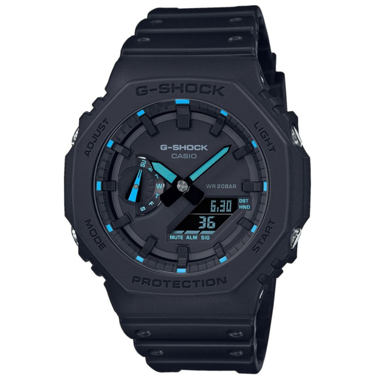 G Shock CasiOak Analog And Digital Display Watch GA 2100 1A2ER