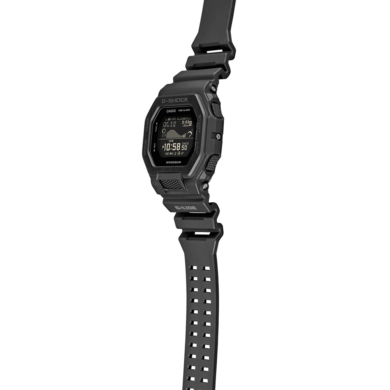 G-Shock G-Lide Tide Graph Black Out Watch GBX-100NS-1ER