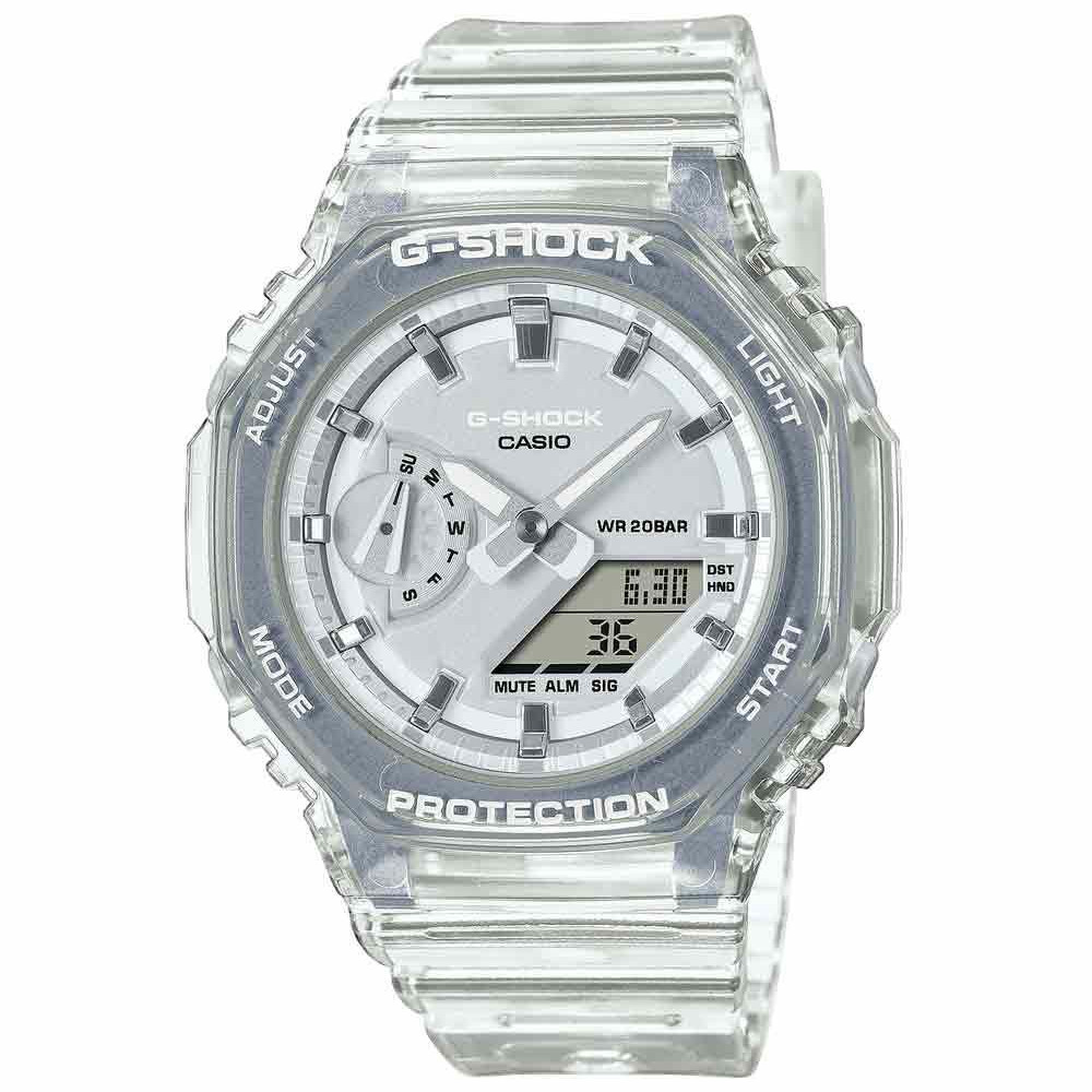G-Shock Skeleton X Metallic Dial Band Watch GMA-2100SK-7AER