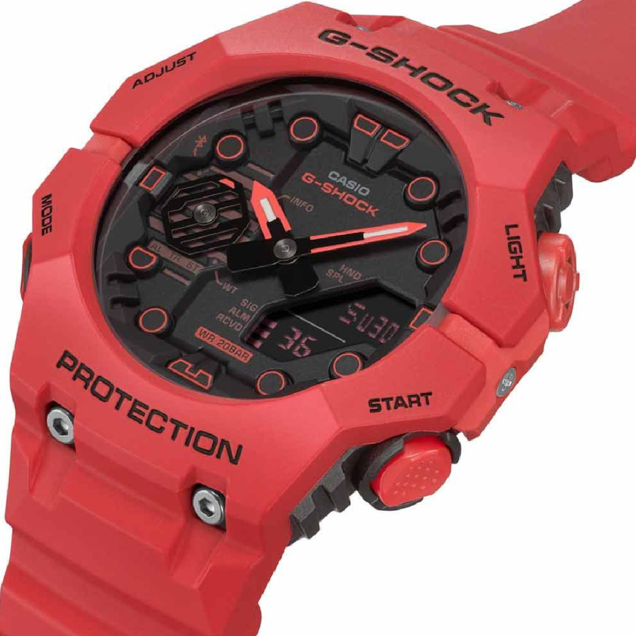 G-Shock Bluetooth Integrated Red Bezel Watch GA-B001-4AER