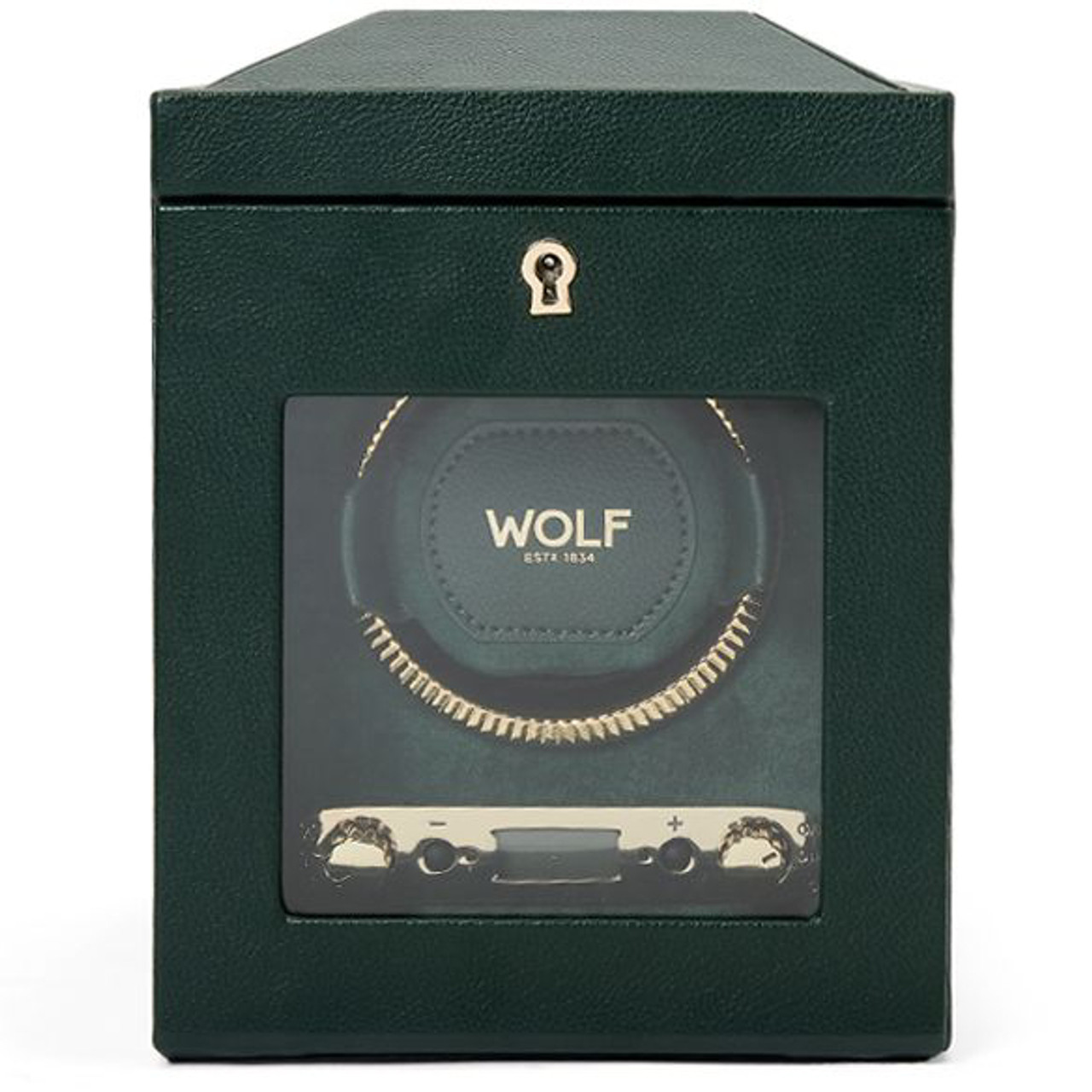 Wolf British Racing Single Watch Winder in Green 793141