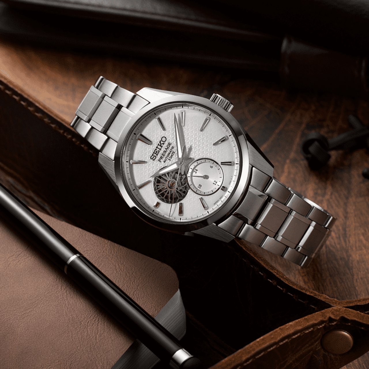 shiro Seiko Presage Shiro Sharp Edged Automatic Men's Watch