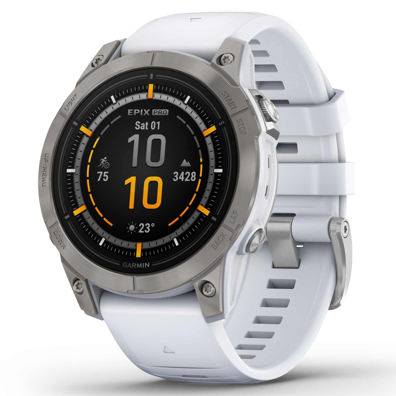 Garmin Epix Pro Gen 2 47MM Sapphire Titanium Touchscreen Whitestone Watch