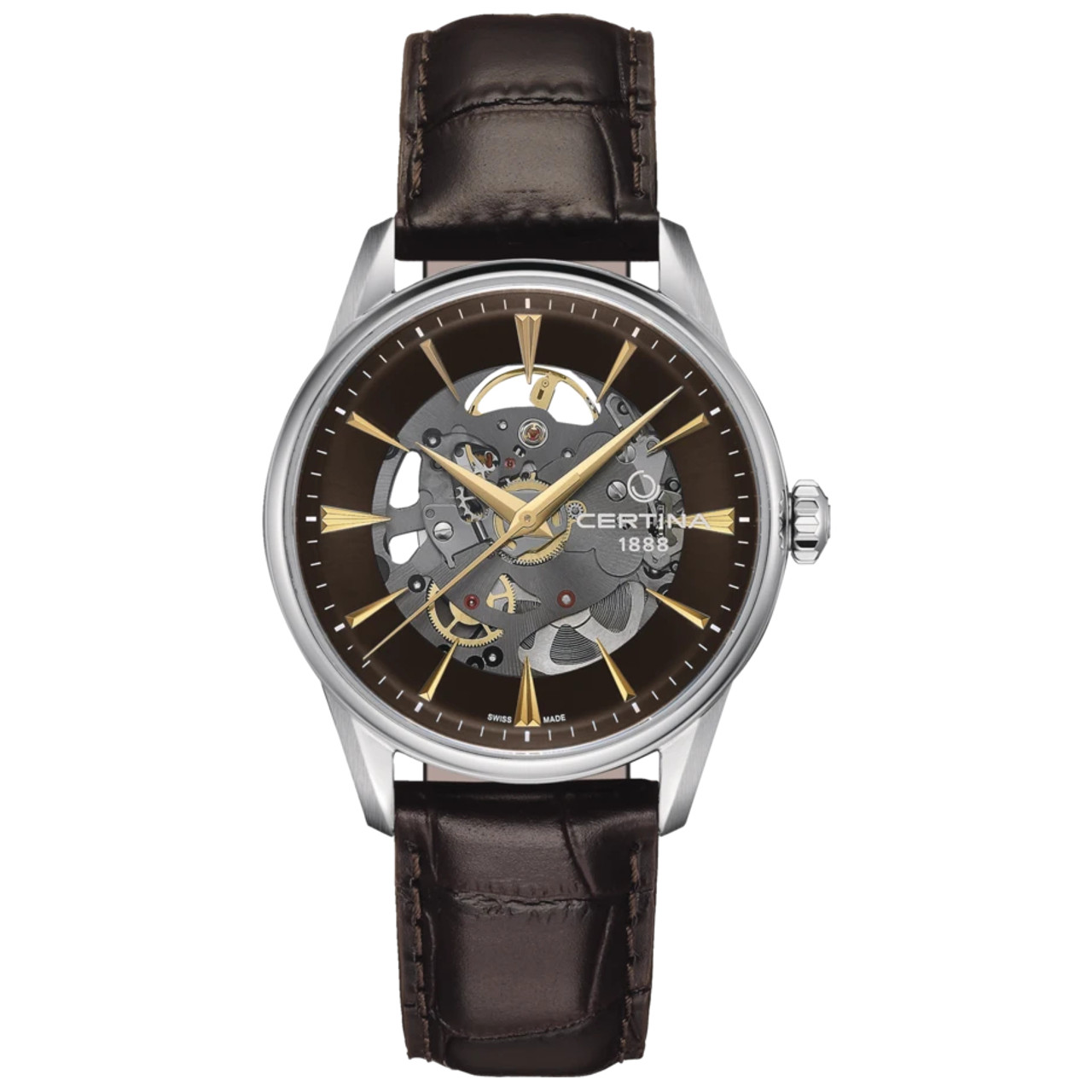 Certina DS-1 Powermatic 80 Leather Strap Watch