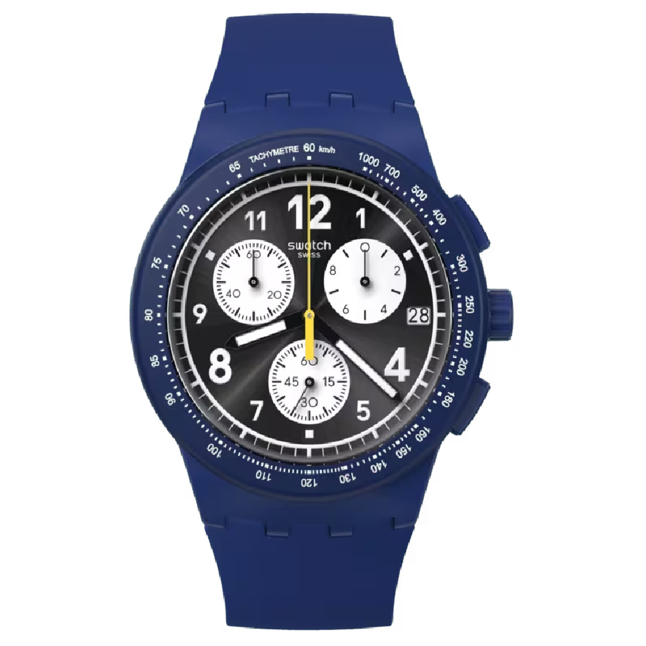 Swatch Nothing Basic About Blue Watch Chrono 42 42mm SUSN418