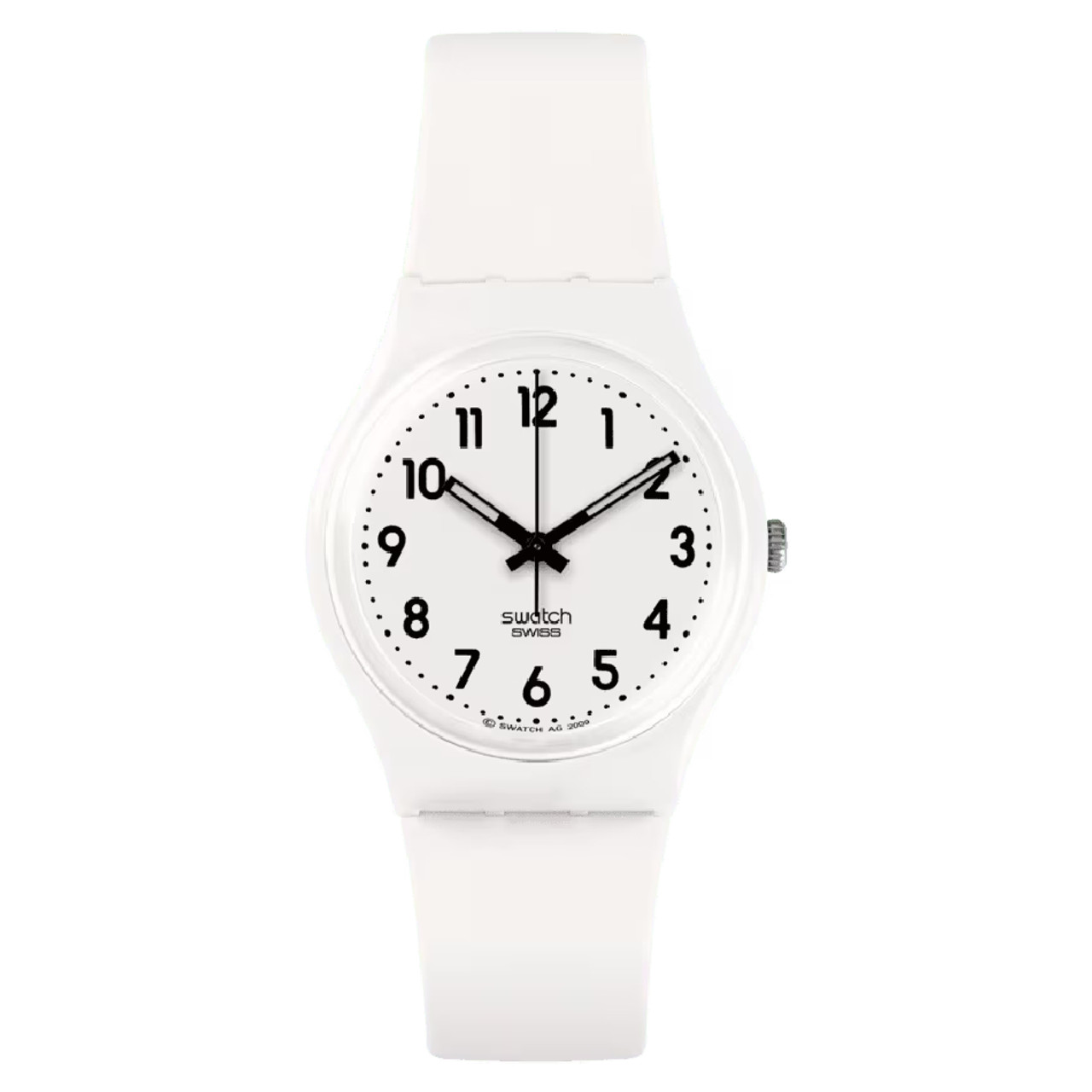 Swatch Just White Soft Watch Original Gent 34mm SO28W107-S14