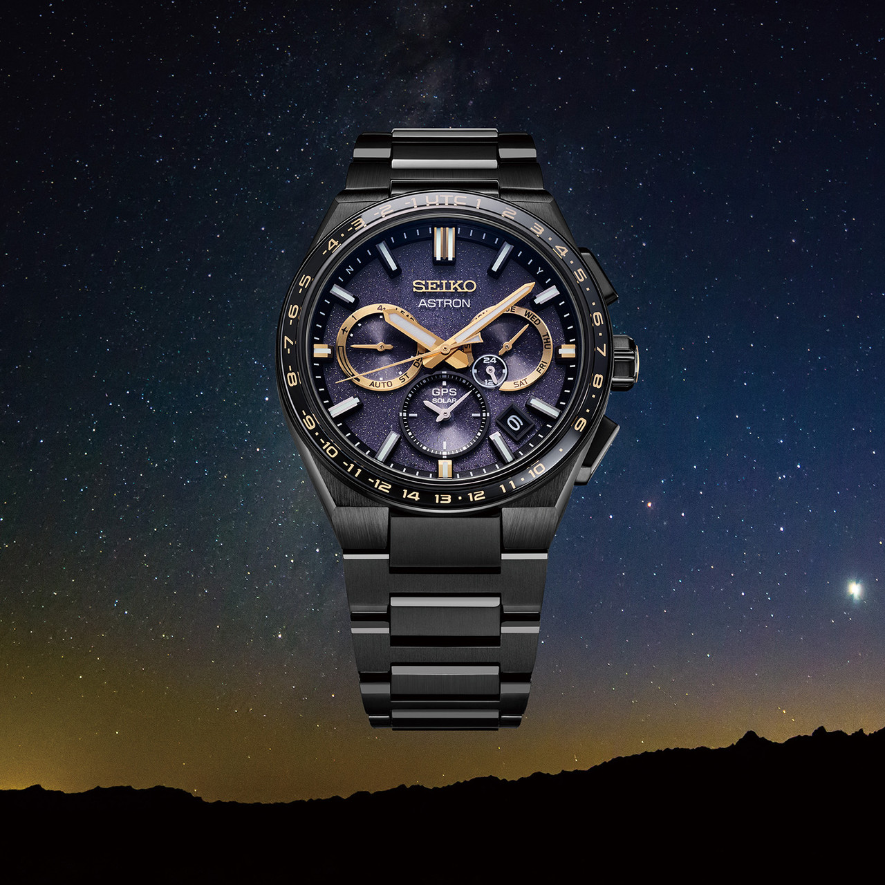 SEIKO Astron Morning Star Solar GPS Titanium Limited Edition Black | SSJ021