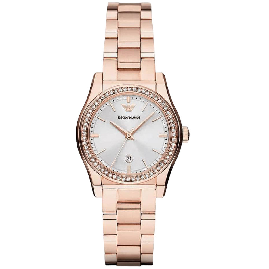 Emporio Armani Ladies 32mm Rose Gold Bracelet Watch AR11558
