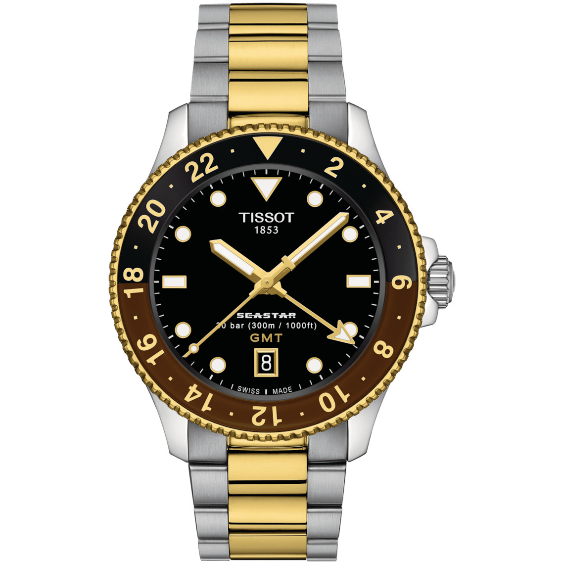 Tissot Seastar 1000 GMT 300M Divers Watch T1208522205100