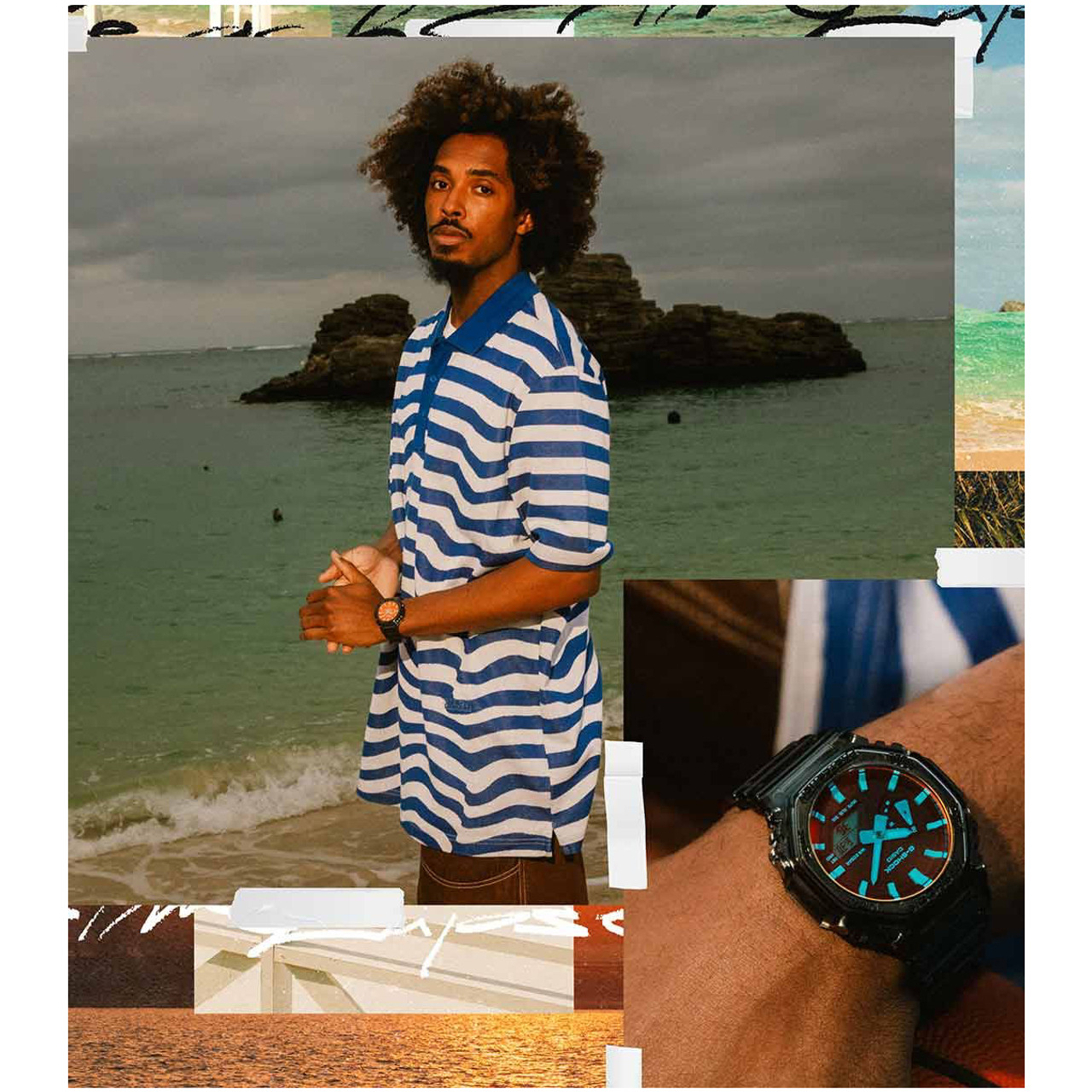 時計 GA-2100TLS-8AJF BEACH TIME LAPSE Casio G-Shock Analog-Digital Beach Time Lapse GA-2100TLS