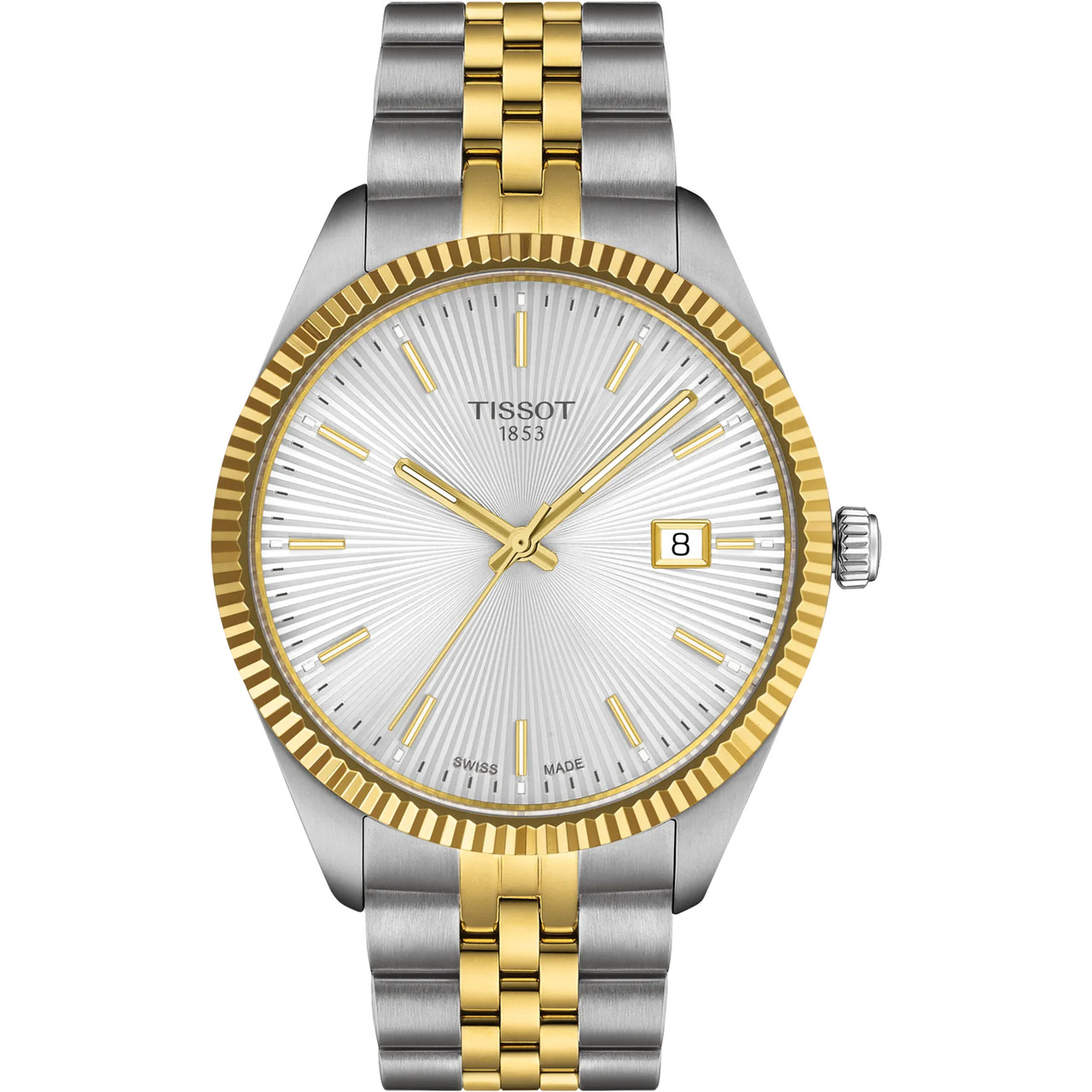 TISSOT クォーツ時計 シルバー/ゴールド Tissot Ballade Swiss Quartz Two Tone Watch T1564102203100