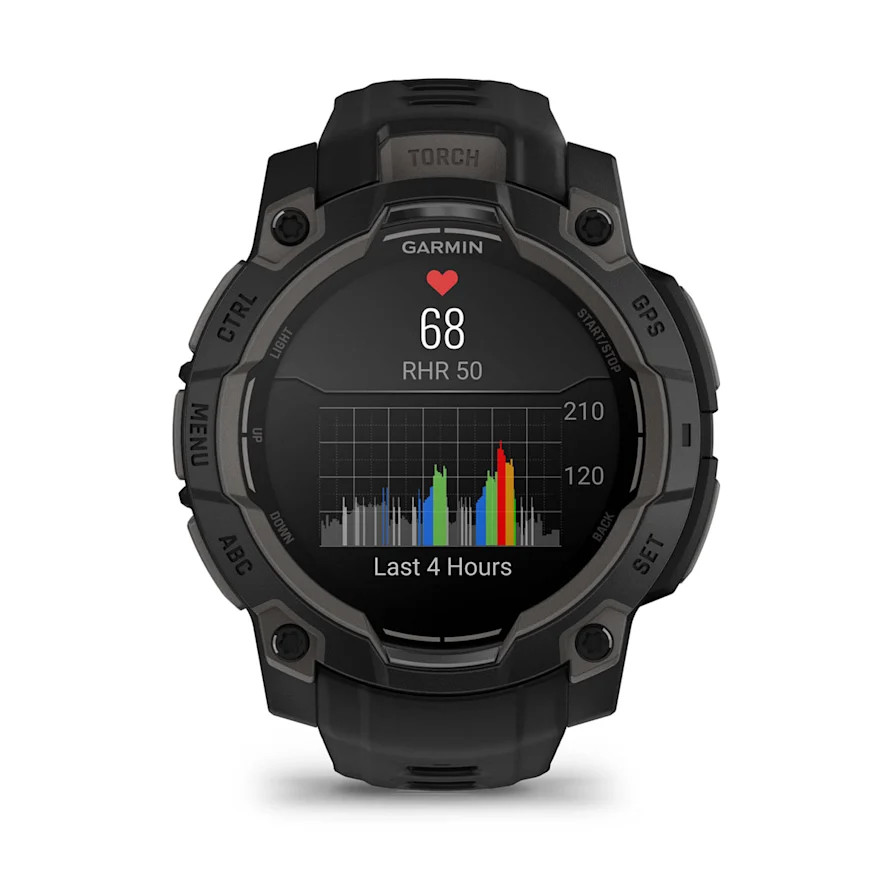 Garmin GPSナビウォッチ ブラック Garmin Instinct 3 AMOLED Watch 45mm Black 010-02936-00