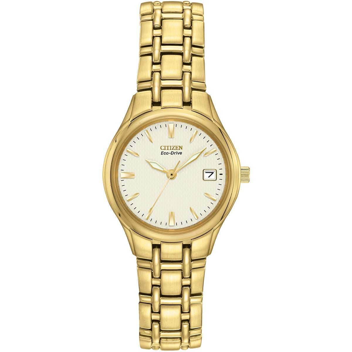 Citizen Ladies Champagne Gold Tone Watch EW1262-55P