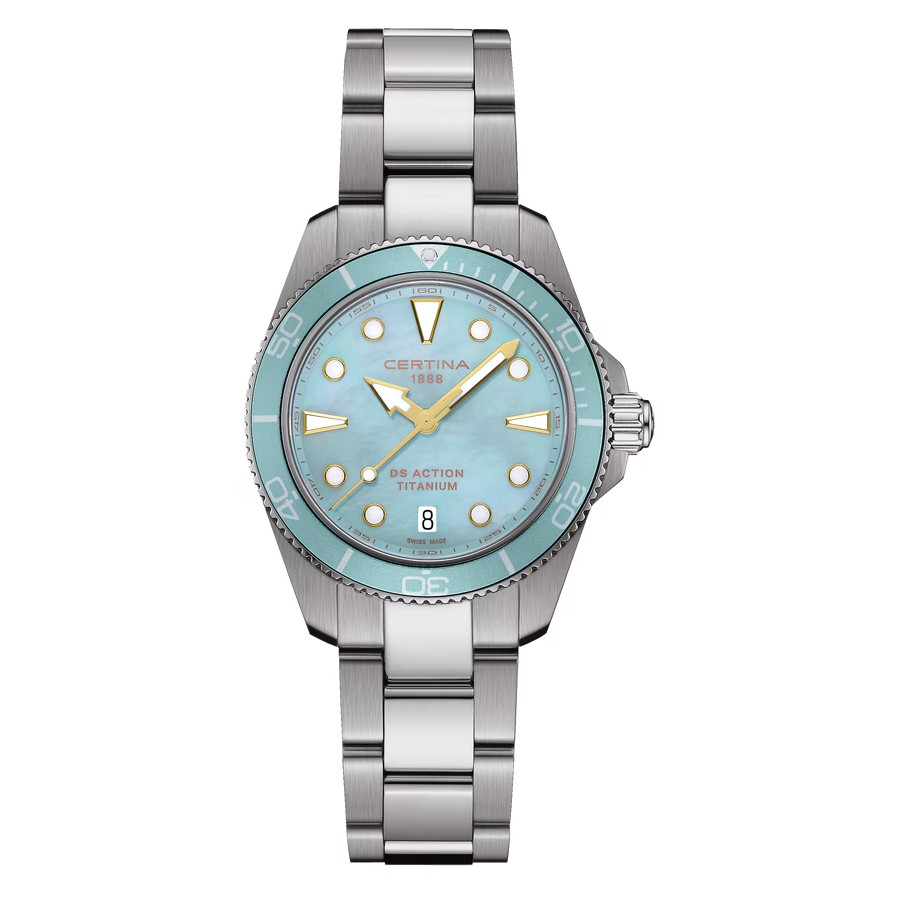Certina DS Action Blue Mother of Pearl Watch C0482104413100