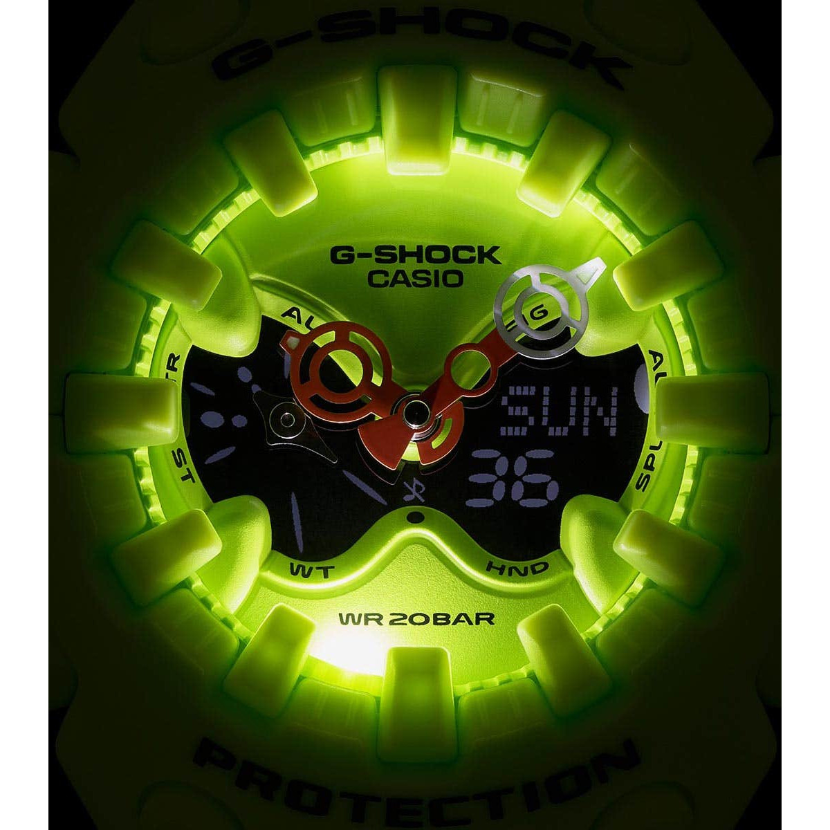 G-Shock Cool Eyes Oversize Neon Yellow Watch GA-V01-9AER