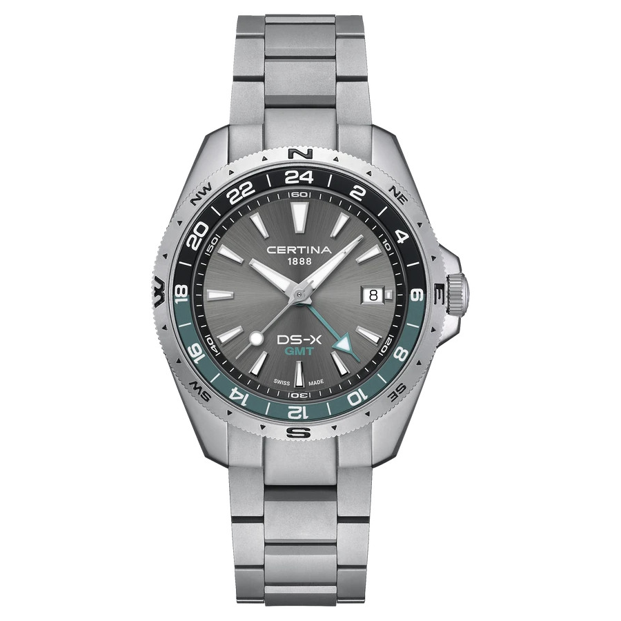 Certina DS-X GMT Watch 41mm Quartz Grey Watch C0474521108100