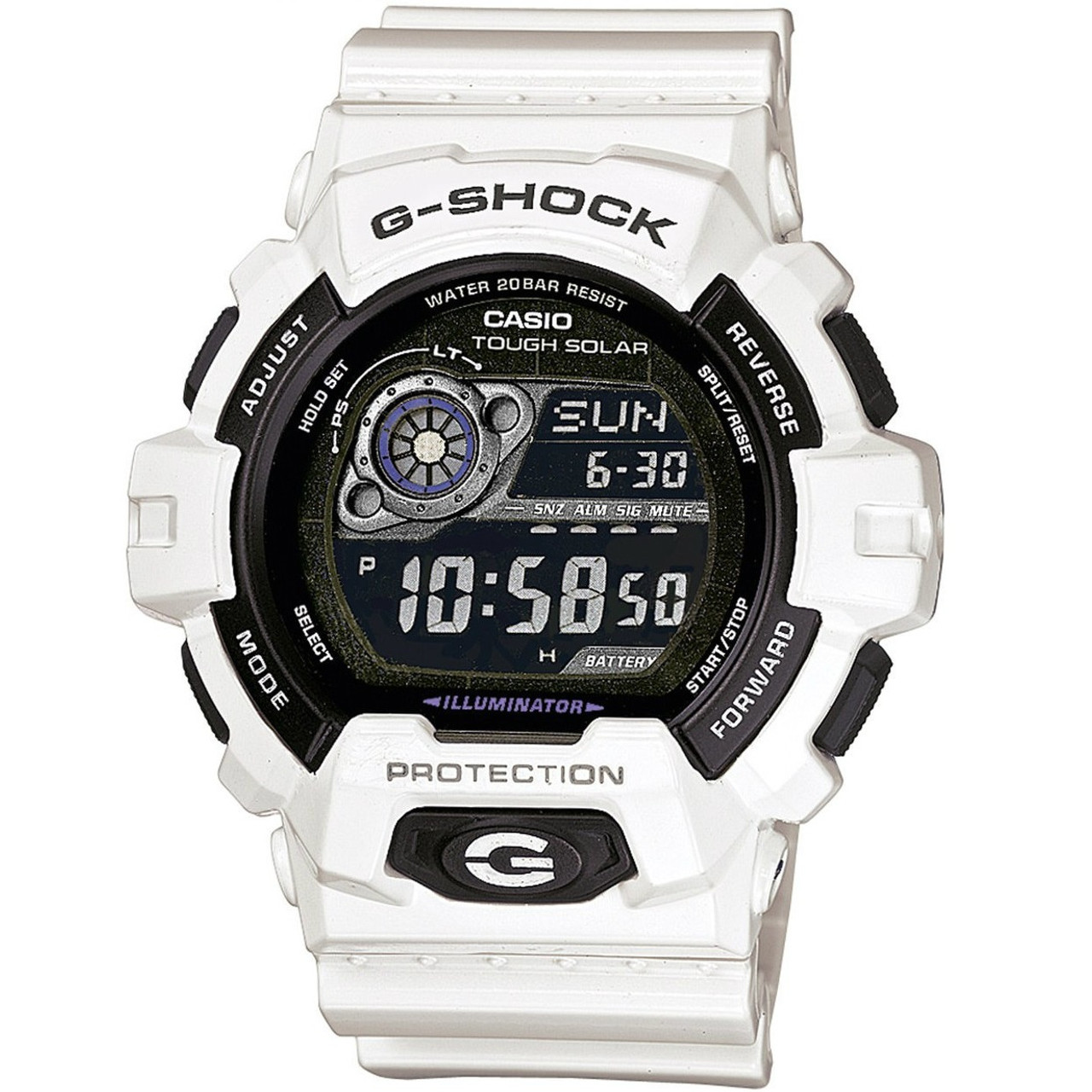 White G-Shock GR-8900A-7ER Tough Solar World Time Watch