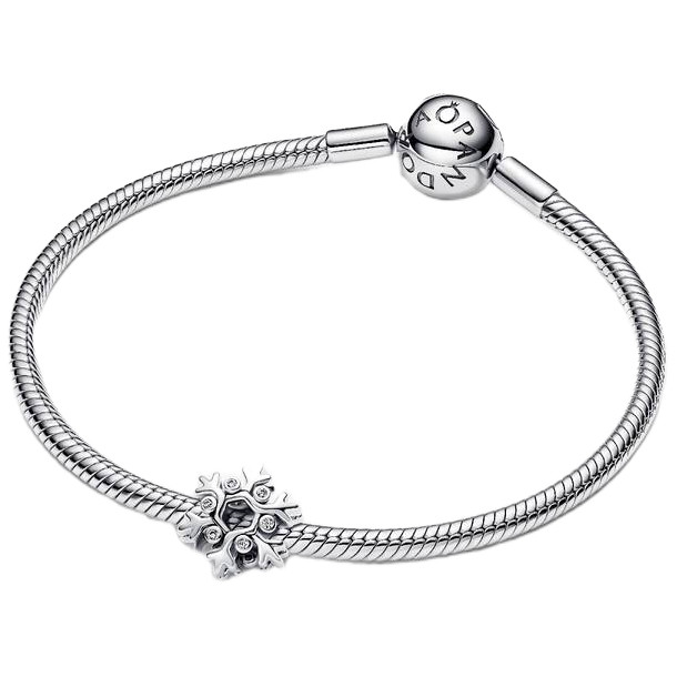 Pandora Snowflake Charm with Sterling Silver 794249C01