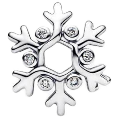 Pandora Snowflake Charm with Sterling Silver 794249C01