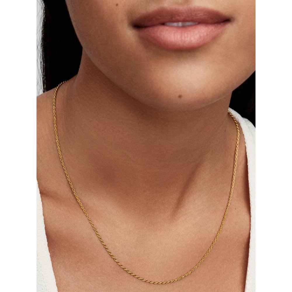 Pandora Rope Chain Necklace 14k Gold-Plated 364687C00-45