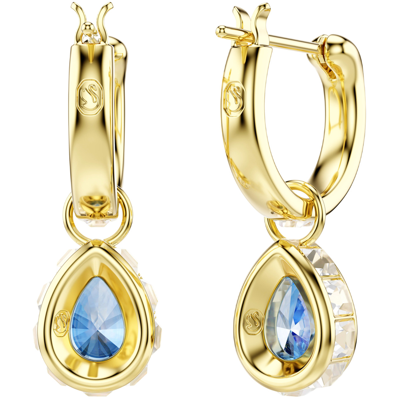 SWAROVSKI　葡萄 Swarovski Mp Chroma Hoop Drop Pear Gold-Tone Finish 5757815