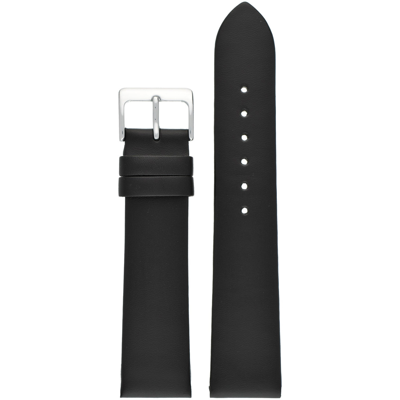 Robot Using Form Drawing Black Vintage Leather Strap 20mm W100/20