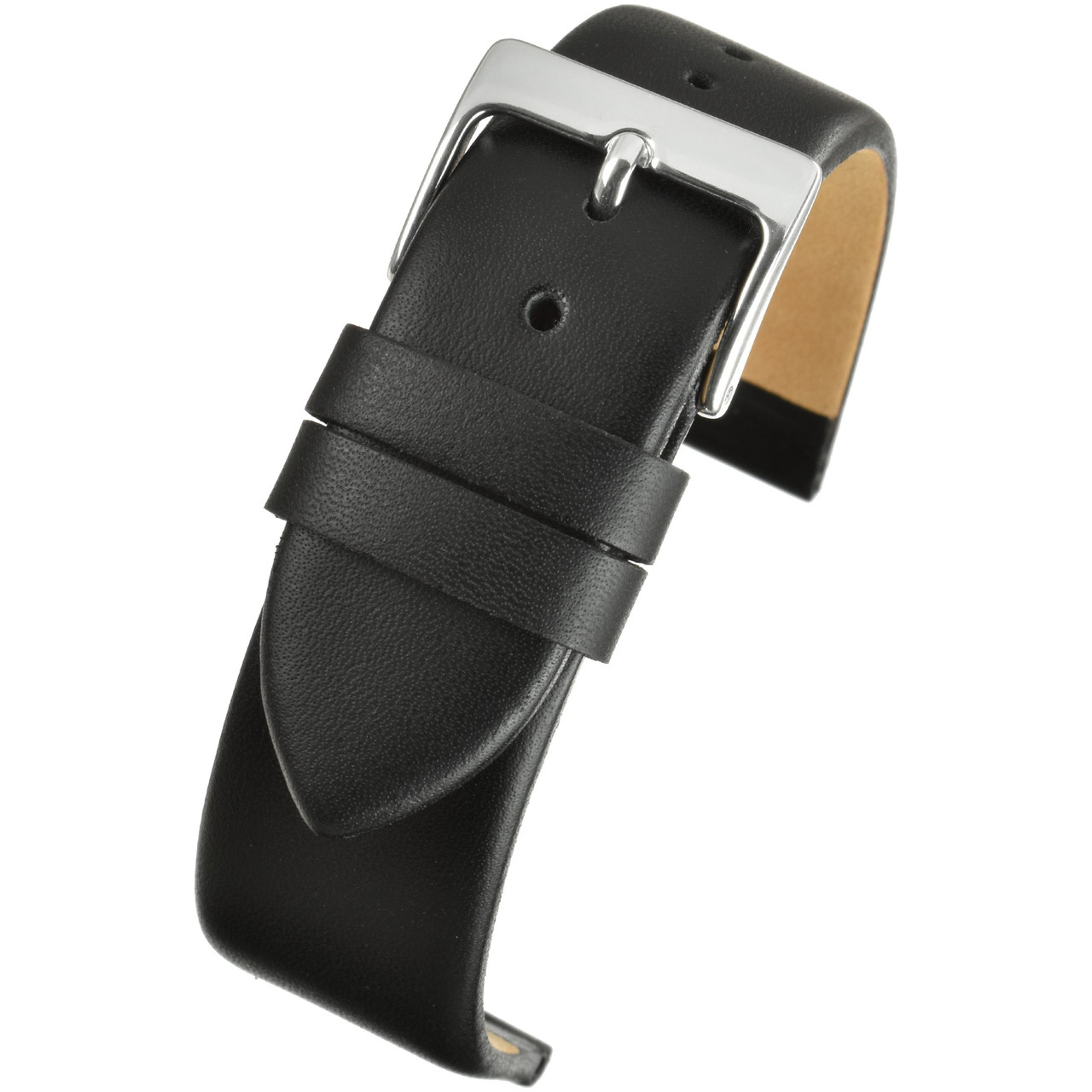 Robot Using Form Drawing Black Vintage Leather Strap 20mm W100/20