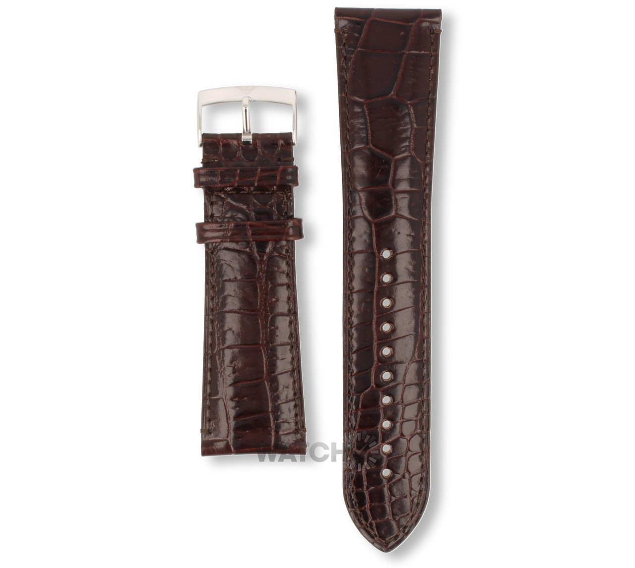 Armani Replacement Watch Strap For AR0402 Brown Leather